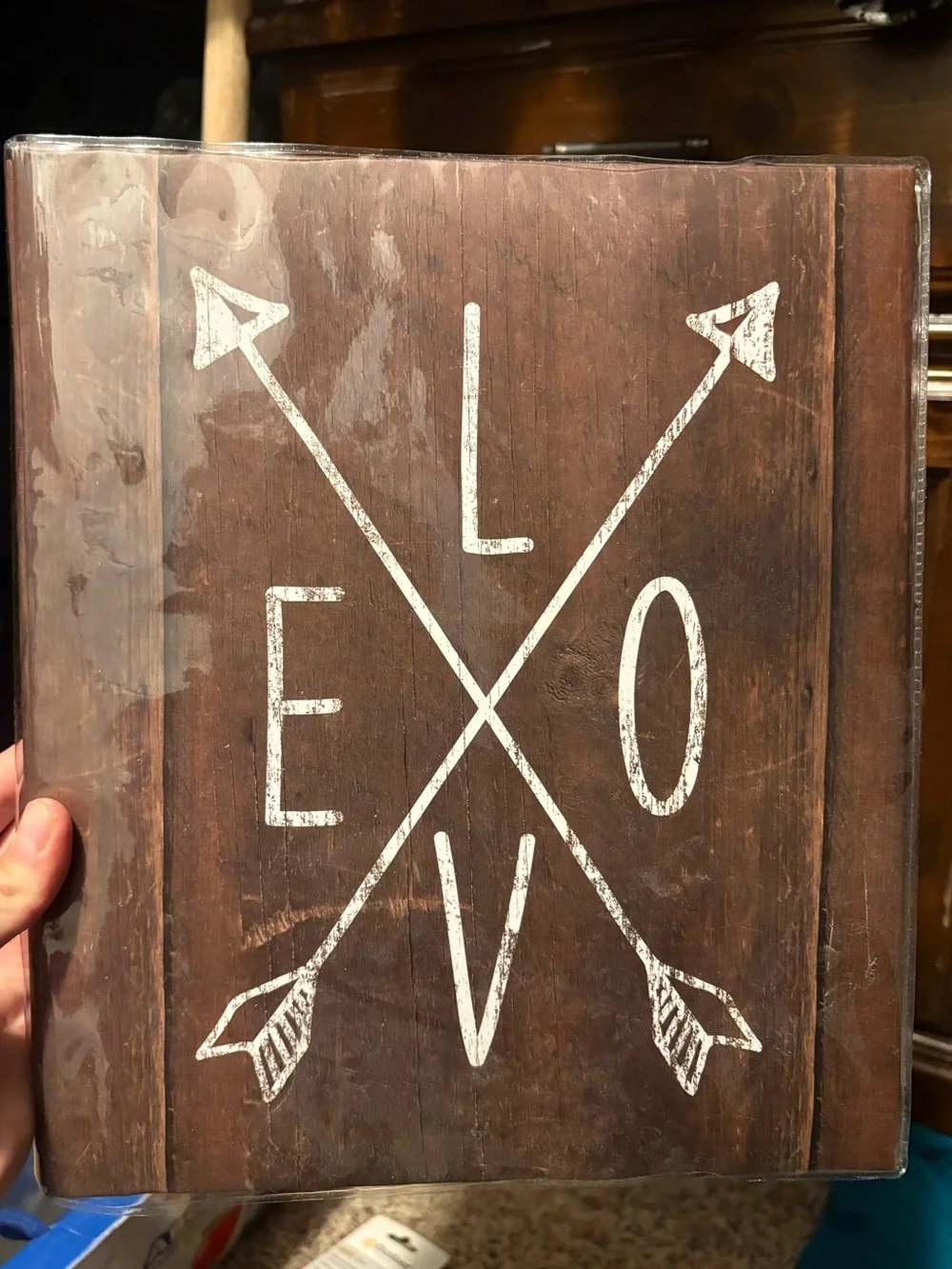 🔴10/$10! Rustic Brown Love Arrow Photo Album